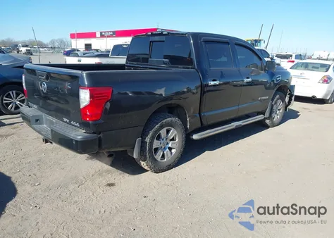 2017 Nissan Titan Sv z USA, uszkodzony, nr VIN 1N6AA1E58HN574918